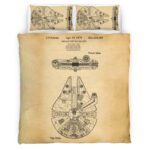 Housse De Couette Faucon Millenium Star Wars – Blueprint Parure de lit Ensemble De Literie