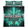 Housse De Couette Minecraft Outils de Base Parure de lit Ensemble De Literie