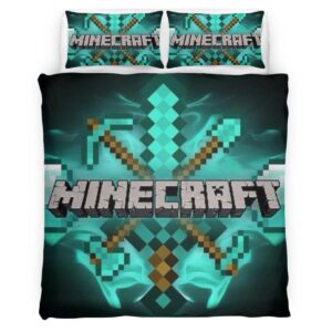 Housse De Couette Minecraft Outils de Base Parure de lit Ensemble De Literie