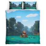 Housse De Couette Minecraft Personnages 24 Parure de lit Ensemble De Literie