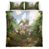 Housse De Couette Minecraft Personnages Biome Forêt Chêne & Bouleau Parure de lit Ensemble De Literie