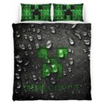 Housse De Couette Minecraft Visage de Creeper 3 Parure de lit Ensemble De Literie