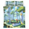 Housse De Couette Minecraft Biome Forêt – Steve et Alex Parure de lit Ensemble De Literie