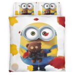 Housse De Couette Minions Bob Parure de lit Ensemble De Literie