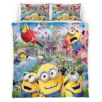 Housse De Couette Minions Personnages 03 Parure de lit Ensemble De Literie