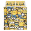 Housse De Couette Minions Personnages 08 Parure de lit Ensemble De Literie