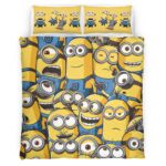 Housse De Couette Minions Personnages 08 Parure de lit Ensemble De Literie