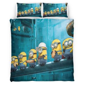 Housse De Couette Minions Personnages 09 Parure de lit Ensemble De Literie