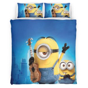 Housse De Couette Minions Personnages 10 Parure de lit Ensemble De Literie