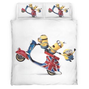 Housse De Couette Minions Personnages 11 Parure de lit Ensemble De Literie