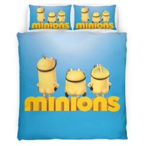 Housse De Couette Minions Personnages 13 Parure de lit Ensemble De Literie