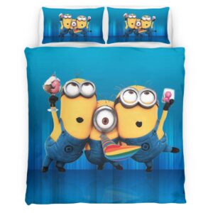 Housse De Couette Minions Personnages 15 Parure de lit Ensemble De Literie
