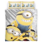 Housse De Couette Minions Personnages 23 Parure de lit Ensemble De Literie