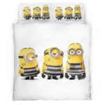 Housse De Couette Minions Personnages 24 Parure de lit Ensemble De Literie