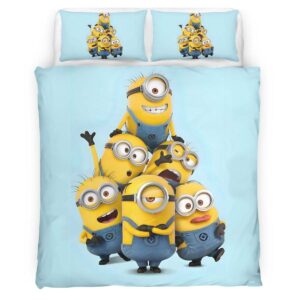 Housse De Couette Minions Personnages 26 Parure de lit Ensemble De Literie