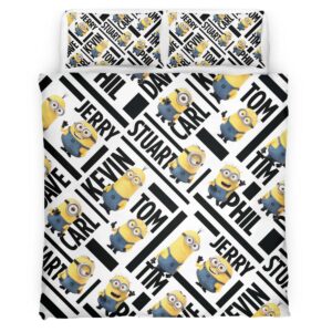 Housse De Couette Minions Personnages 28 Parure de lit Ensemble De Literie