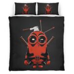 Housse De Couette Minions et Deadpool Parure de lit Ensemble De Literie