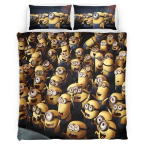 Housse De Couette Minions Moi, moche et méchant Parure de lit Ensemble De Literie