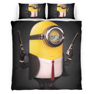 Housse De Couette Minions Stuart 04 Parure de lit Ensemble De Literie