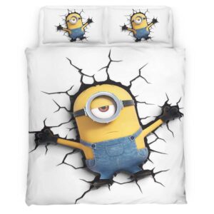 Housse De Couette Minions Stuart 05 Parure de lit Ensemble De Literie