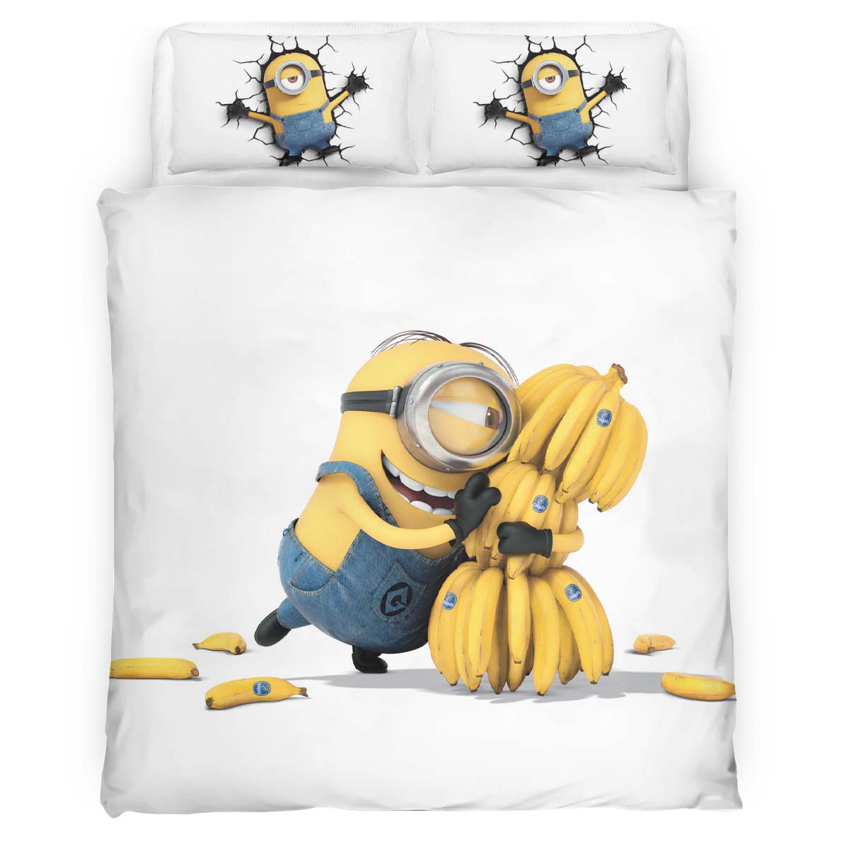 Housse De Couette Minions Stuart Parure de lit Ensemble De Literie
