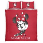 Housse De Couette Minnie Mouse Disney 01 Parure de lit Ensemble De Literie