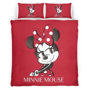 Housse De Couette Minnie Mouse Disney 01 Parure de lit Ensemble De Literie
