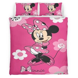 Housse De Couette Minnie Mouse Disney 02 Parure de lit Ensemble De Literie