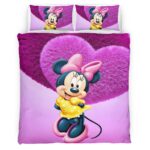 Housse De Couette Minnie Mouse Disney 04 Parure de lit Ensemble De Literie