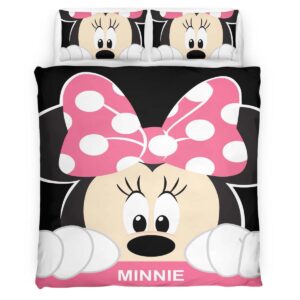 Housse De Couette Minnie Mouse Disney 05 Parure de lit Ensemble De Literie