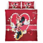 Housse De Couette Minnie Mouse Disney 07 Parure de lit Ensemble De Literie