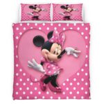 Housse De Couette Minnie Mouse Disney 08 Parure de lit Ensemble De Literie