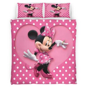 Housse De Couette Minnie Mouse Disney 08 Parure de lit Ensemble De Literie