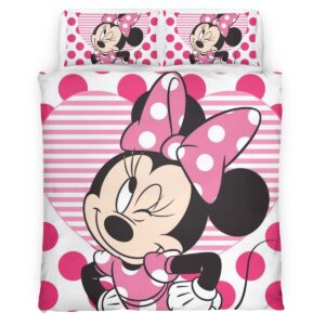 Housse De Couette Minnie Mouse Disney 13 Parure de lit Ensemble De Literie