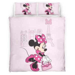 Housse De Couette Minnie Mouse Disney 18 Parure de lit Ensemble De Literie