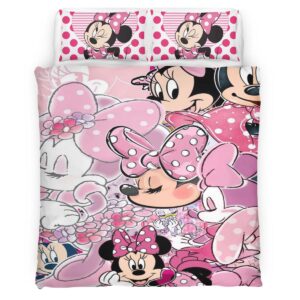 Housse De Couette Minnie Mouse Disney 19 Parure de lit Ensemble De Literie
