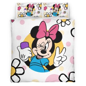 Housse De Couette Minnie Mouse Disney 29 Parure de lit Ensemble De Literie