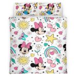 Housse De Couette Minnie Mouse Disney 30 Parure de lit Ensemble De Literie