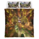 Housse De Couette Minecraft Multi-Biome Parure de lit Ensemble De Literie