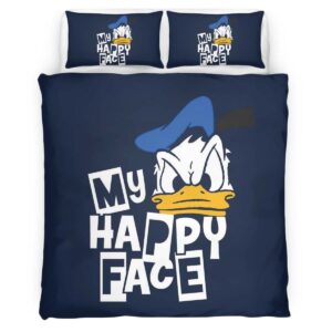 Housse De Couette Donald Duck « My Happy Face » Parure de lit Ensemble De Literie