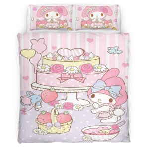 Housse De Couette My Melody & Hello Kitty 02 Parure de lit Ensemble De Literie