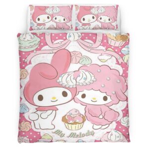 Housse De Couette My Melody & Hello Kitty 08 Parure de lit Ensemble De Literie