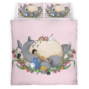 Housse De Couette Mon Voisin Totoro – Tous les Personnages 22 Parure de lit Ensemble De Literie