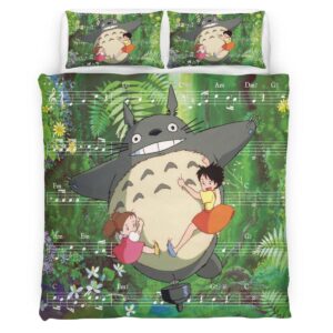 Housse De Couette Mon Voisin Totoro – Tous les Personnages 32 Parure de lit Ensemble De Literie