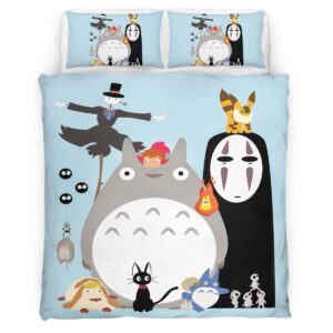 Housse De Couette Mon Voisin Totoro – Tous les Personnages 36 Parure de lit Ensemble De Literie