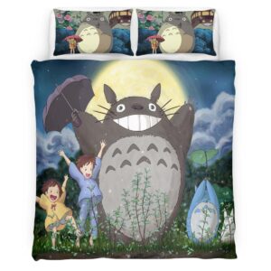 Housse De Couette Mon Voisin Totoro – Tous les Personnages 4 Parure de lit Ensemble De Literie