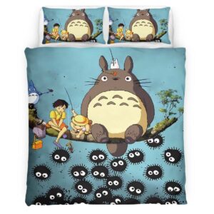Housse De Couette Mon Voisin Totoro – Tous les Personnages 40 Parure de lit Ensemble De Literie