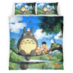 Housse De Couette Mon Voisin Totoro – Tous les Personnages 7 Parure de lit Ensemble De Literie