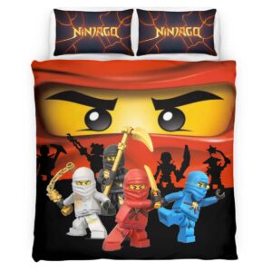 Housse De Couette Ninjago – Tous les Personnages 1001 Parure de lit Ensemble De Literie