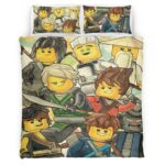 Housse De Couette Ninjago – Tous les Personnages 1015 Parure de lit Ensemble De Literie